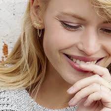 Name Crawler-climber Earrings With Chain Hoop