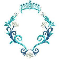 Moldura Frozen Com Coroa Monograma Casamento Desenho De Coroas Molduras