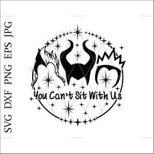 Are You A Good Witch Or A Bad Witch Svg You Can T Sit With Us Svgbad Girls Svghalloween Etsy Disney Font Free Disney Silhouettes Svg