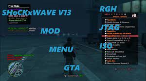 U cant mod multiplayer with usb for mod menus maby god mode but its impossible to mod sorry you can only mod gta online via iso or xkey, you can only mod single player with a usb. Gta Iv Shockxwave V13 Mod Menu Rgh Jtag Iso Youtube