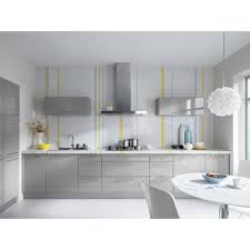 Fronten für die perfekte küche. Kuche 300 Cm Grau Glanz Mdf Lackiert Erweiterbar