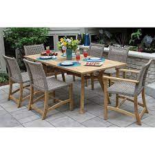 Found It At Joss Main 7 Piece Keldara Teak Patio Dining Set Outdoor Dining Chairs Contemporary Outdoor Dining Chairs Patio Dining Set