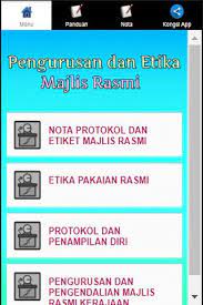 Maksud protokol adalah panduan yang menentukan bagaimana sesuatu aktiviti patut dilakukan. Pengurusan Dan Etika Majlis Rasmi Fur Android Apk Herunterladen