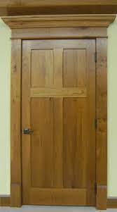 The final step for both the door and the window trim is building and installing the head casing assembly. Cherry Doors