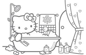 M.a.c.'s upcoming hello kitty color collection is an unabashedly girly,. Hello Kitty Taking A Bath Free Coloring Pages Coloring Pages