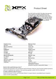 But you may try this trick. Xfx Pv T86s Yafg Pv T86syafg Datasheet Manualzz