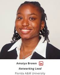 This fall, Soror Amaiya Brown, a Health Informatics and Information  Management major, served as a remote networking lead with HBCU First in New  York, NY. In this role, she tracked company engagement