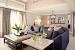 Navy Leather Sofa