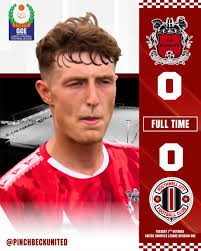 FULL TIME Full time at Eslaforde Park Pinchbeck United 0 Southwell City 0