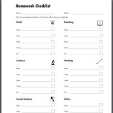 40 Best Homework Checklist Images Homework Checklist