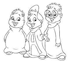 Both alvin and theodore are very fond of each other. Alvin And The Chipmunks Coloring Pages Coloring For Kids Coloring And Drawing
