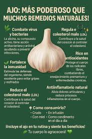 🌿🧄 AJO: ¡Más poderoso que muchos remedios naturales! 🩺✨ ¿Sabías que el ajo es un verdadero tesoro medicinal? ¡Es mucho más que un condimento! Mira los beneficios increíbles que ofrece: ✓ Combate
