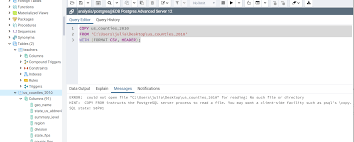 Importing Issue In Postgresql Using Pgadmin 4 Stack Overflow