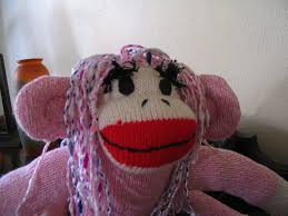 A Pair Of Pink Sock Monkey Sisters For Breast Cancer Awareness Month Create From Scratch