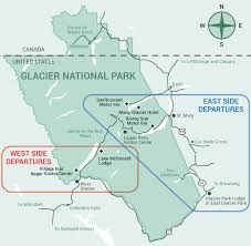 It is located at 48°35′n 113°55′w in flathead county in the u.s. In Park Transportation Red Bus Tours Glacier National Park Lodges