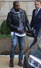 Kanye West Wears Schott Nyc Custom Leather Jacket And Bottega Veneta Boots In Prague Upscalehype Kanye Fashion Kanye West Style Kanye West