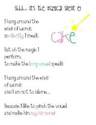 Magic Silent E Poem Free Phonics Phonics Kindergarten Reading Poems