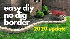 Easyflex no dig plastic landscape edging kit 40ft lawn. Easy Diy No Dig Border 2020 Update Youtube