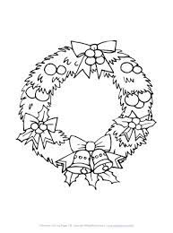 Free wreath coloring page printable. Christmas Wreath Coloring Page All Kids Network