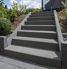 Vanity Stufen In Dunkelgrau Gartentreppe Vorgarten Terrasse Aussentreppe