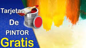 Disenos De Tarjetas De Presentacion Para Pintores Descarga Gratis Vector Gratis Coleccion 1 Youtube