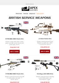 Oem and aftermarket sterling parts. British Service Weapons Only At Apex