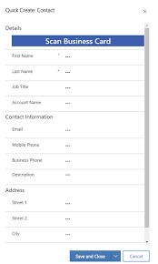 How do business card scanners work? Scan Business Cards Dynamics 365 Sales Microsoft Docs