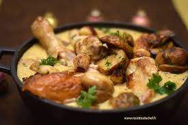 Chapon Aux Cepes Sauce Au Champagne Recette Recette Chapon Recette Recettes De Cuisine