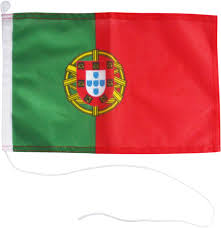 Flaga, portuguesa, portugalia, niebo, niebieski, błękitne niebo, wiatr. Flaga Portugalii Bandera Jachtowa Portugalia 45x30 7251425180 Allegro Pl