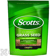 Scotts turf builder thick'r lawn tall fescue mix has everything you need to help turn weak, thin grass into a thicker, greener lawn. Scotts Classic Grass Seed Tall Fescue Mix