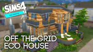 I have a few house plan magazines that i am hoping to use as the basis for some buildings in the before i bought the sims, i actually had a house plan design program and would use the houseplans to i use it to get my architecture fix. The Sims 4 Eco Lifestyle Modern Off The Grid House Speed Build No Cc Youtube