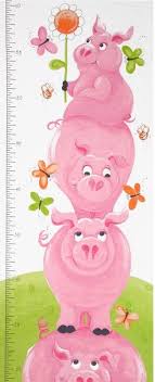 Flip The Pig Pink Pig Growth Chart Panel Sb20175 520