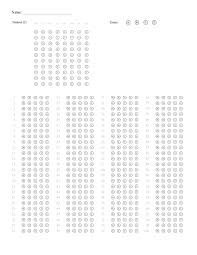 Single page omr answer sheet. 100 Question Test Answer Sheet With 4 Versions Remark Software