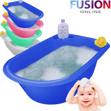 After drying a baby with towel, apply baby oil or baby lotion on the moist shy. Jumbo X Large Baby Bath Tub Plastic Washing Time Big Toddler Basket Baby Bath Ebay