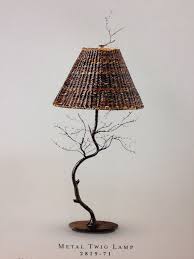 Palecek Metal Twig Lamp Lamp Indoor Fireplace Hot Tub Outdoor