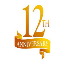 12 Year Ribbon Anniversary Ribbon Icons Year Icons Anniversary Png And Vector With Transparent Background For Free Download Anniversary Anniversary Banner Company Anniversary