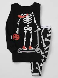 Gap Halloween Skeleton Sleep Set Little Girl Fashion