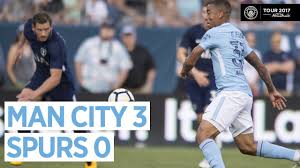 Manchester city clearly had a grievance against the decision to rule out laporte's goal for handball against jesus that. Goals Highlights Man City Vs Tottenham 3 0 29 July 2017 Youtube