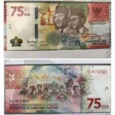 Butuh uang kuno untuk mahar dan keperluan lainnya? Simpang Siur Fungsi Uang Baru Rp75 000 Alat Transaksi Apa Koleksi Ekonomi Bisnis Com