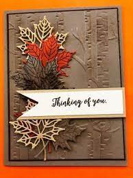 For an easy pop of color, wrap each thread around the pumpkin 20 times (give or take. Latest Thanksgiving Cards For Clients Fall Cards Handmade Thanksgiving Cards Handmade Cards Handmade