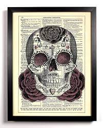 The skulls are often drawn with a smile as to laugh at death itself. Hey Diesen Tollen Etsy Artikel Fand Ich Bei Https Www Etsy Com De Listing 81548539 Sugar Skull Day Of The Dead Umgewidmet Book Art Art Skull Art