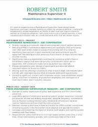 Maybe you would like to learn more about one of these? Maintenance Supervisor Resume Samples Qwikresume