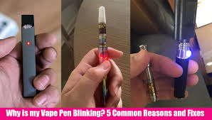 Vape blinking white 3 times