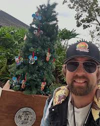 Merry Christmas from @disneysprings from me and my favorite Christmas Tree  Douglas Fir! #christmas #douglasfir #disneyworld #disneysprings  #christmastrees