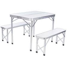 Spinifex Family Picnic Set With Bench Seats Camping Table Camp Furniture Aluminum Table