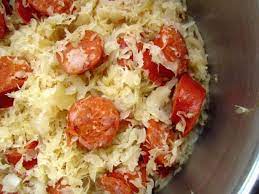 Crock Pot Kielbasa Sauerkraut Recipe Food Com Recipe Saurkraut Recipes Sauerkraut Recipes Sauerkraut And Kielbasa Recipe