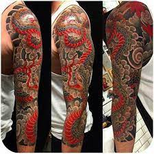 Sleeve Tattoo Red Snake Tattoos Sleeve Tattoos Full Sleeve Tattoos