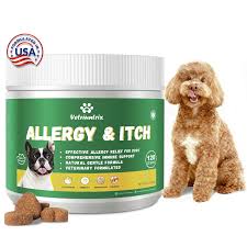 Allergy Chews for Dogs with Probiotics for Itchy Skin and Seasonal Relief