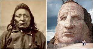 The Crazy Horse Monument looks just like a former Denver Bronco