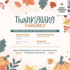 They will be offering a turkey dinner for $15.25. Check Out The Stores And Agana Shopping Center Facebook